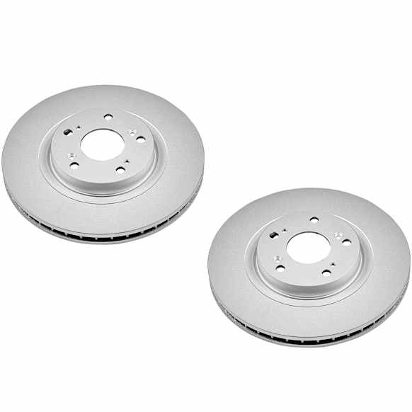 SET-P15JBR991EVC-2 Front Brake Disc, Geomet Coated, Plain Surface, Vented, 5 Lugs, Evolution Geomet Coated High Carbon