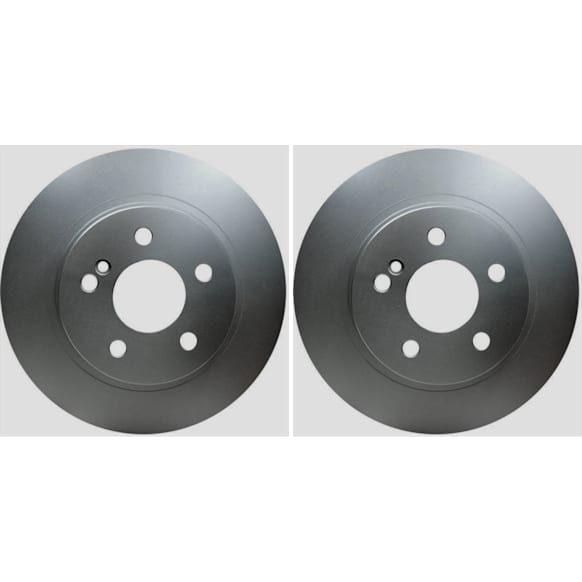 Pagid Rear Solid Disc Brake Rotors & Pads Kit With Sensor For Mercedes W211 E-Class