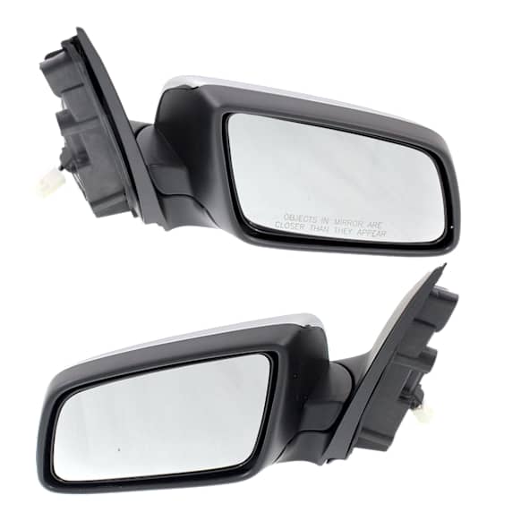 Driver and Passenger Side Mirrors, Power Adjust, Manual Folding, Non-Heated, Chrome, No Signal Light, No Memory, No Puddle Light, No Auto-Dimming, No Blind Spot Feature