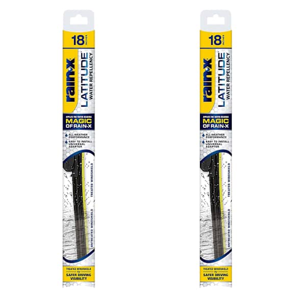 SET-R495079275-2-2 Front Latitude Water Repellency 2-n-1 Series Wiper Blades, Driver and Passenger Side - 18 in.