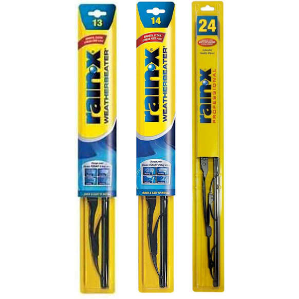 SET-R49RX30124-FR-F Front and Rear Wiper Blade, Framed 24 in., 14 in. and 13 in.