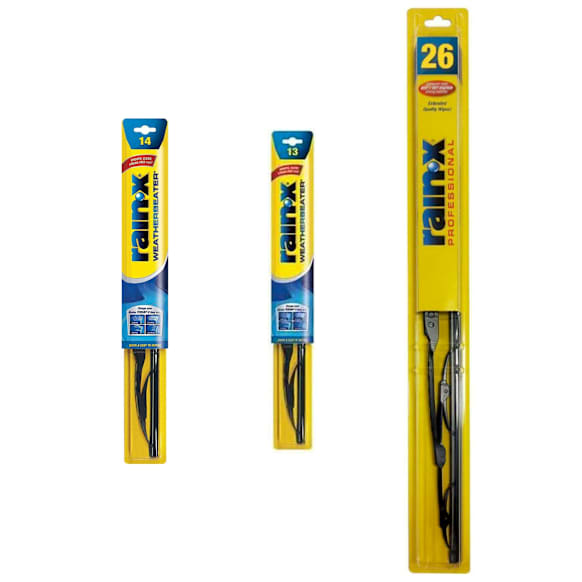 SET-R49RX30126-FR-F Front, Driver and Passenger Side and Rear Wiper Blade, Framed 26 in., 14 in. and 13 in.