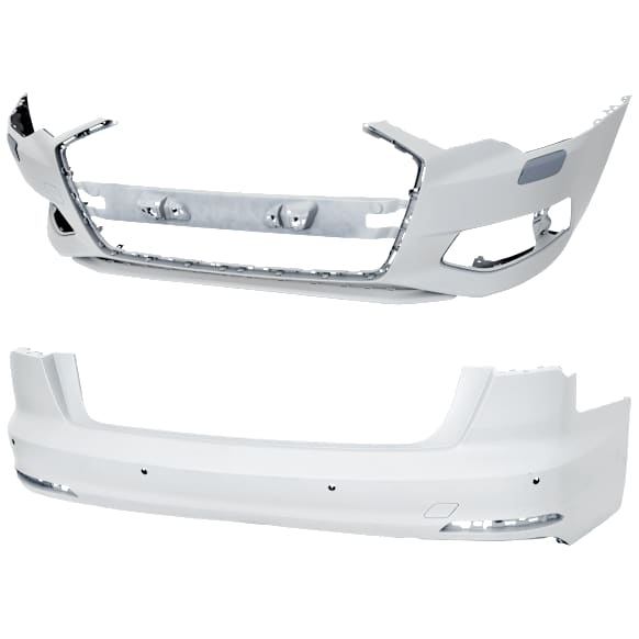 Front and Rear Primed Bumper Cover