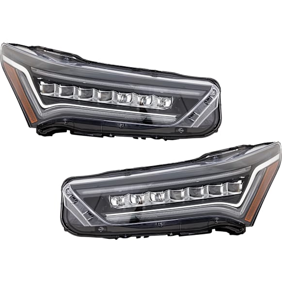 2020 Acura RDX - Driver and Passenger Side LED Headlight, With bulb(s), For Models Without Adaptive Headlight