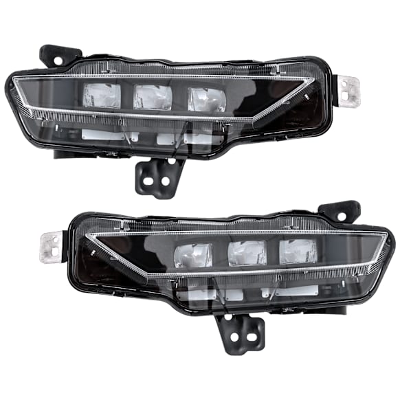 Front, Driver and Passenger Side Fog Lights, With Bulb(s), LED, CAPA CERTIFIED