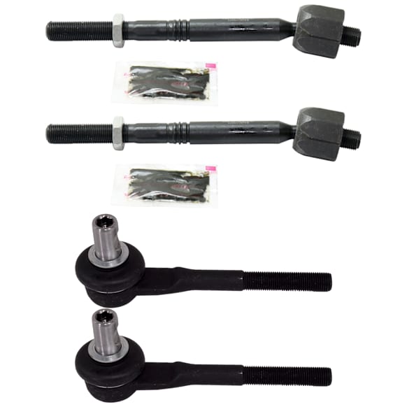 Front, Driver and Passenger Side, Inner and Outer Tie Rod End