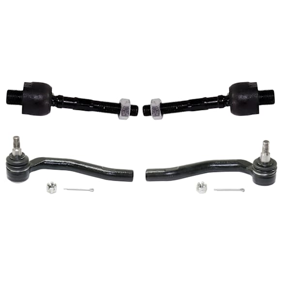 Front, Driver and Passenger Side, Inner and Outer Tie Rod Ends