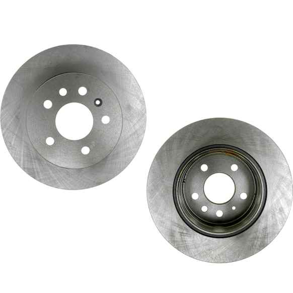 SET-RAY96758R-2 Rear Brake Disc, Plain Surface, Vented, 5 Lugs, 286 mm,, R-Line Series