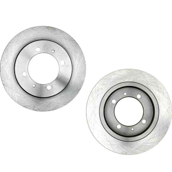 SET-RAY980085R-2 Rear Brake Disc, Plain Surface, Vented, 4 Lugs, 260.1 mm,, R-Line Series