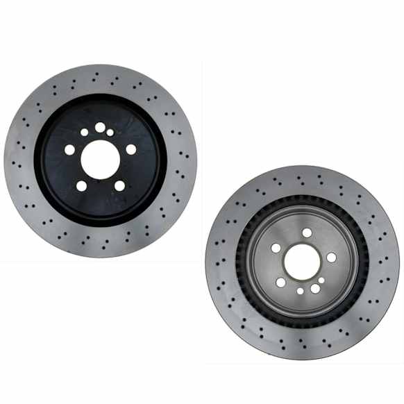 2013 Mercedes Benz S600 - Rear Brake Disc, Cross-Drilled, Vented, 5 Lugs, Armored Vehicles, 5.5L 12Cyl, Specialty Performance Series
