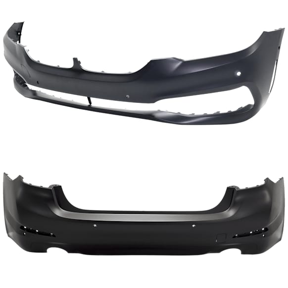 Front and Rear Primed Bumper Cover