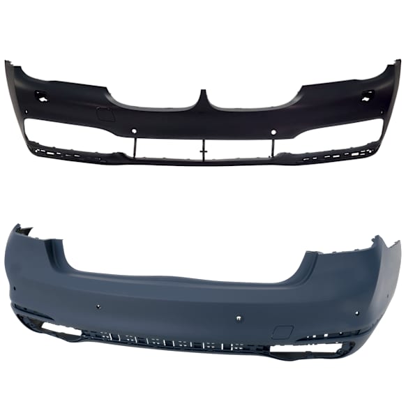 Front and Rear Primed Bumper Cover
