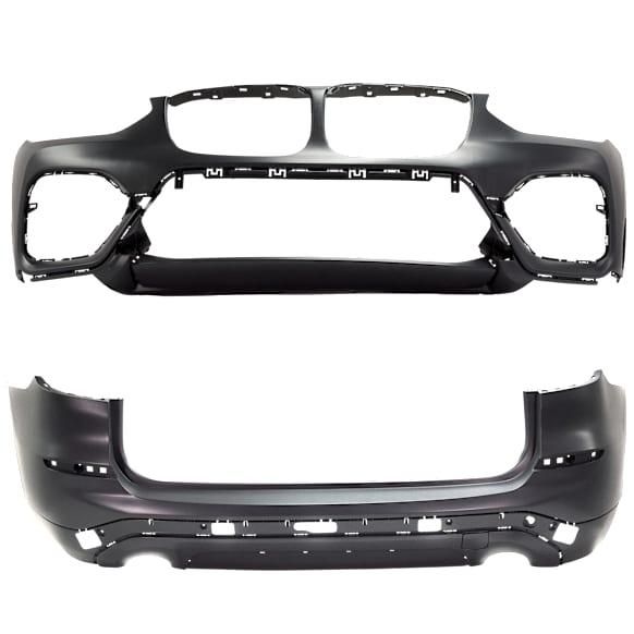 Front and Rear Primed Bumper Cover
