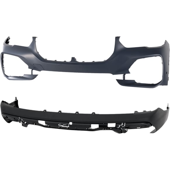 Front and Rear Front - Primed, Rear - Textured Bumper Cover