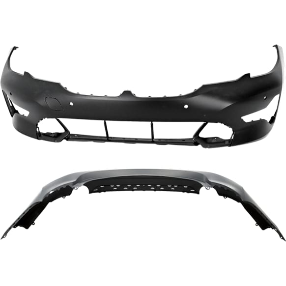 Front and Rear Primed Bumper Cover 2.0L, 4Cyl