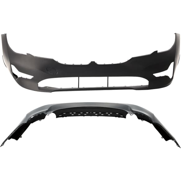 2021-2022 BMW 330e - Front and Rear Primed Bumper Cover Base 2.0L, 4Cyl