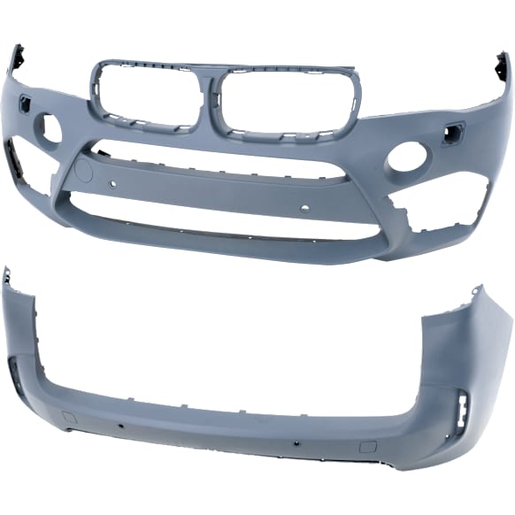 Front and Rear Primed Bumper Cover 4.4L, 8Cyl