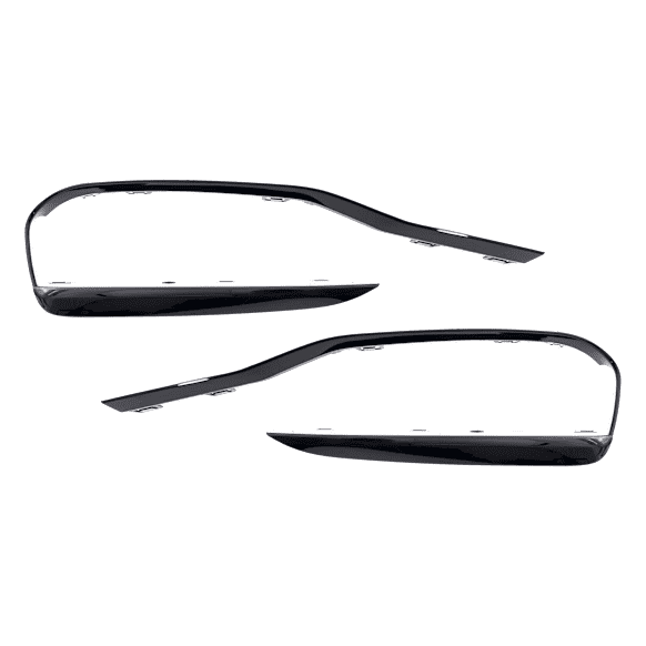 Front, Driver and Passenger Side Bumper Trim, Textured Black