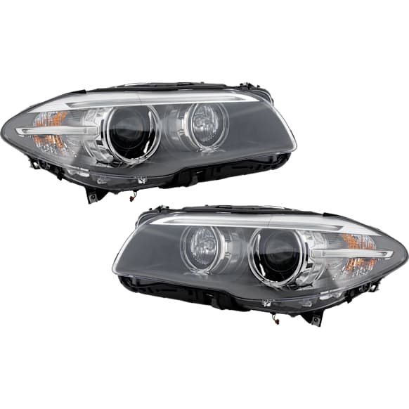 Driver and Passenger Side Headlights, without Bulbs, HID/Xenon, OE comparable
