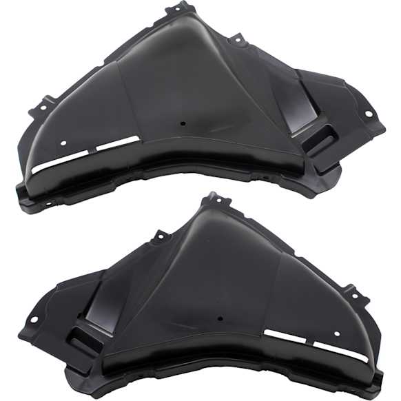 Front, Driver and Passenger Side, Front Section, Fender Liner