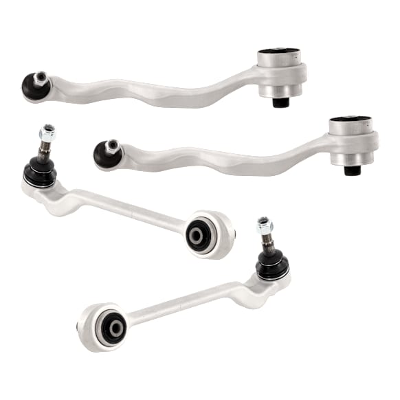 Front, Driver and Passenger Side, Lower, Frontward and Rearward Control Arm, Sedan, RWD