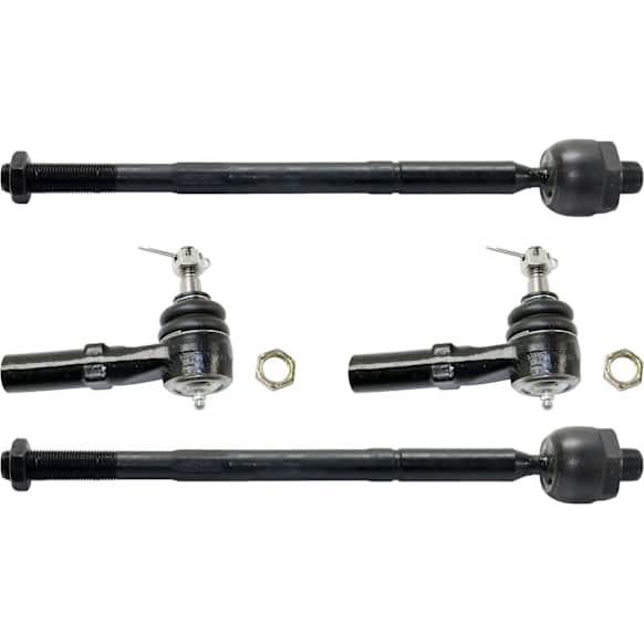 Front, Driver and Passenger Side, Inner and Outer Tie Rod Ends