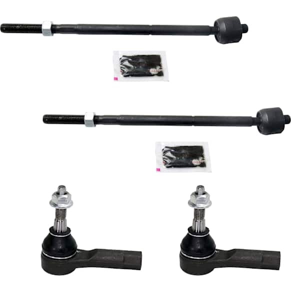 Front and Rear, Driver and Passenger Side, Inner and Outer Tie Rod End