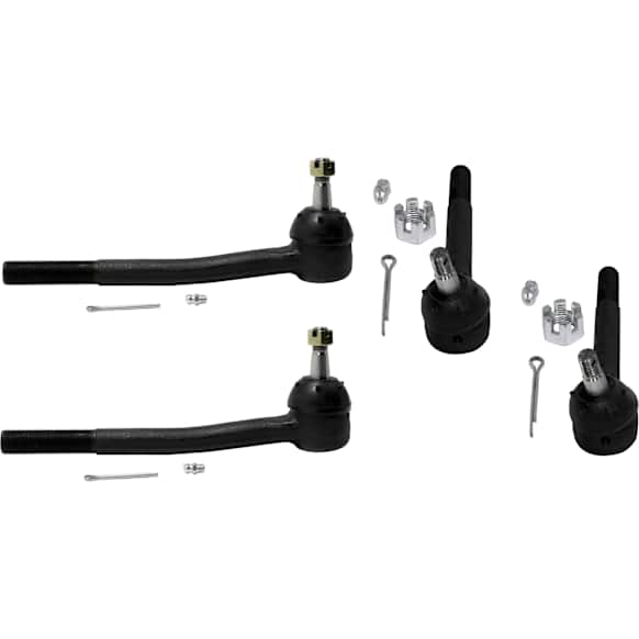 Front, Driver and Passenger Side, Inner and Outer Tie Rod Ends