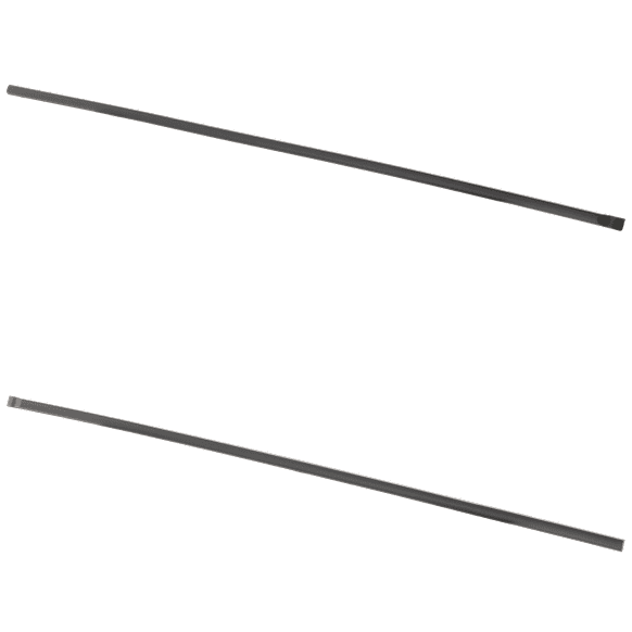 Front, Driver and Passenger Side Door Molding and Beltlines, Black