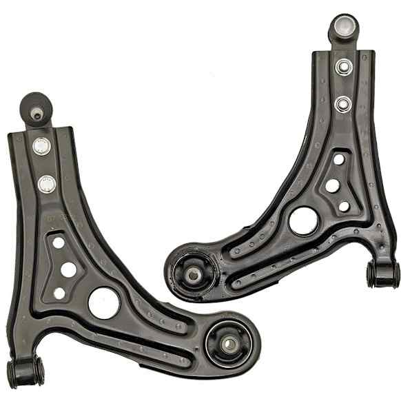 SET-RB520162 Front, Driver and Passenger Side, Lower Control Arm, With ball joint(s), Steel