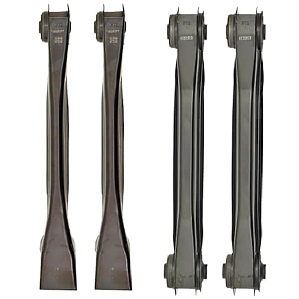 SET-RB520319-F Front, Driver and Passenger Side, Upper and Lower Control Arm, Without ball joint(s), Steel
