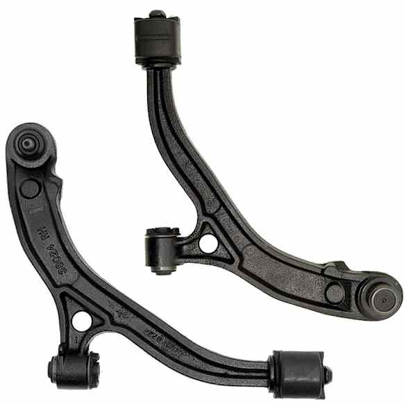 SET-RB520342 Front, Driver and Passenger Side, Lower Control Arm, With ball joint(s), Iron