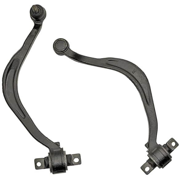 SET-RB520348 Front, Driver and Passenger Side, Lower, Rearward Control Arm, With ball joint(s), Iron