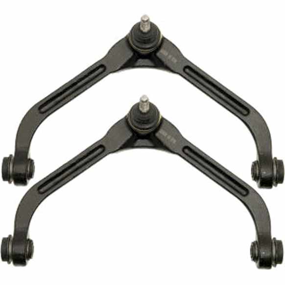SET-RB520354-2 Front, Driver and Passenger Side, Upper Control Arm, With ball joint(s), Iron