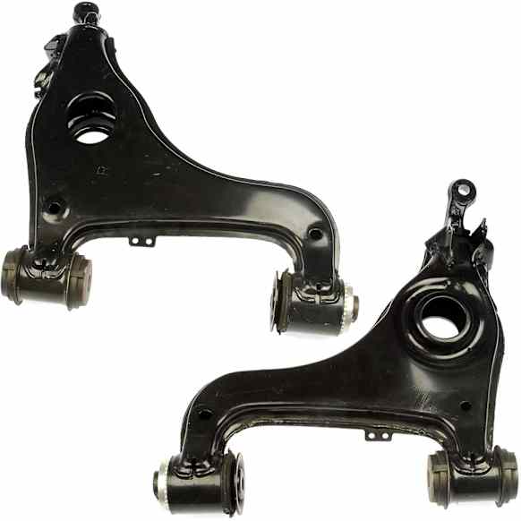 SET-RB520588 Front, Driver and Passenger Side, Lower Control Arm, Without ball joint(s), Steel