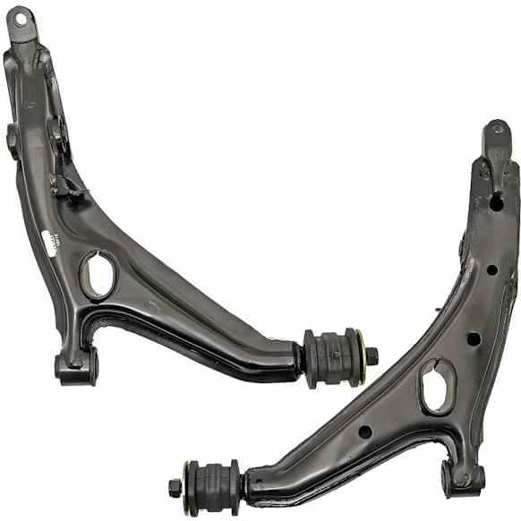 SET-RB520650 Front, Driver and Passenger Side, Lower Control Arm, Without ball joint(s), Steel