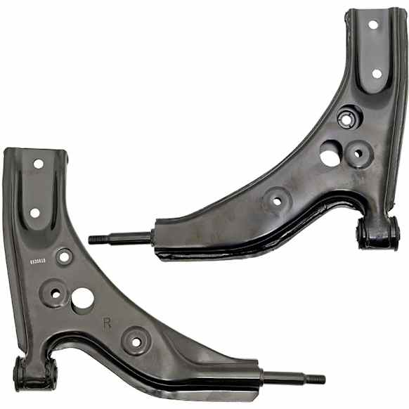 SET-RB520818 Front, Driver and Passenger Side, Lower Control Arm, Without ball joint(s), Steel