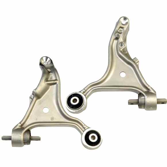 SET-RB520946 Front, Driver and Passenger Side, Lower Control Arm, Without ball joint(s), Aluminum