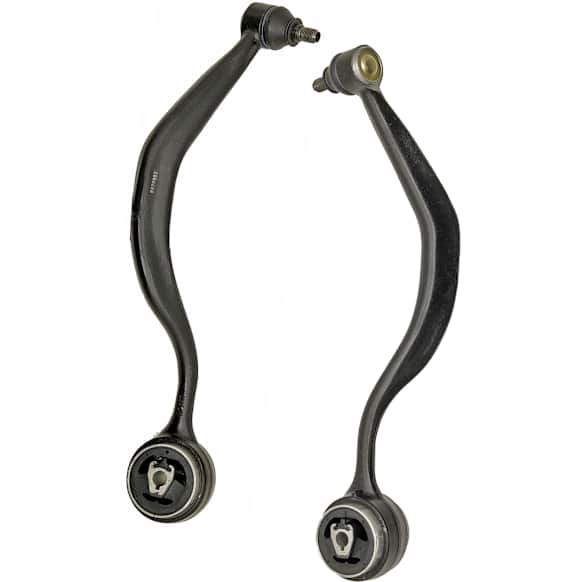 SET-RB520982 Front, Driver and Passenger Side, Lower, Rearward Control Arm, With ball joint(s), Iron