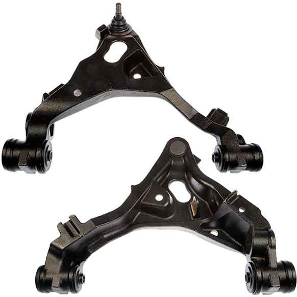 SET-RB521146 Front, Driver and Passenger Side, Lower Control Arm, With ball joint(s), Iron