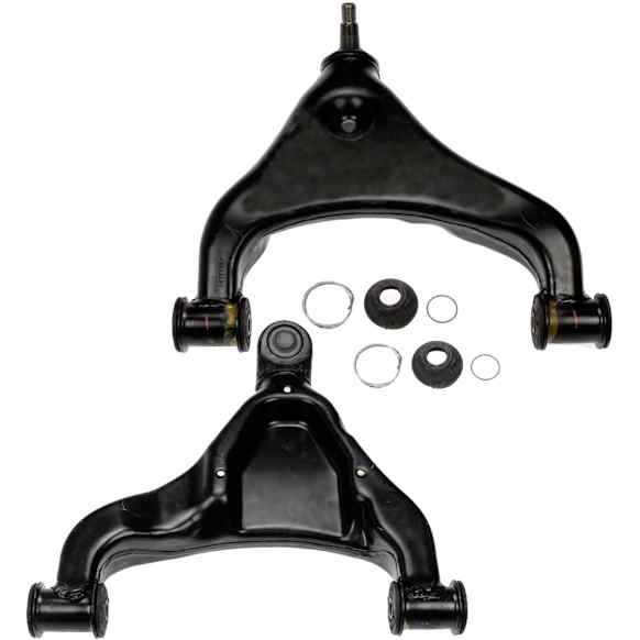 SET-RB521438 Front, Driver and Passenger Side, Lower Control Arm, With ball joint(s), Steel