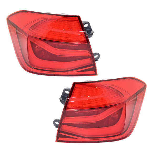 Driver and Passenger Side, Outer LED Tail Light, With bulb(s), OE Replacement, CAPA Certified