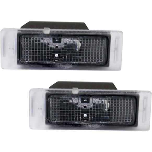 Rear, Driver and Passenger Side License Plate Lights