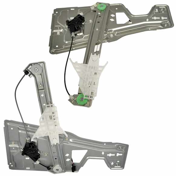 SET-RB748518-F Front, Driver and Passenger Side OE Solutions Series Power Window Regulator, With Motor