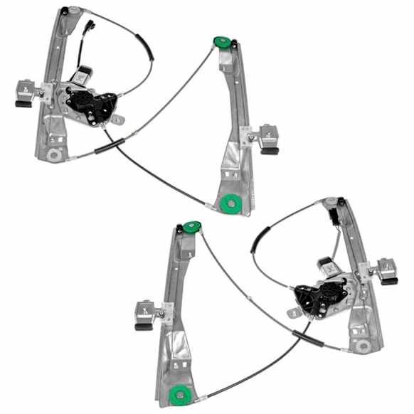 2008 Pontiac G8 - Front, Driver and Passenger Side Power Window Regulator, With Motor, OE Solutions Series