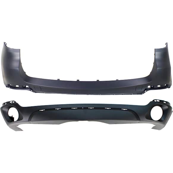 Rear, Upper and Lower Upper - Primed, Lower - Textured Bumper Cover 3.0L, 6Cyl