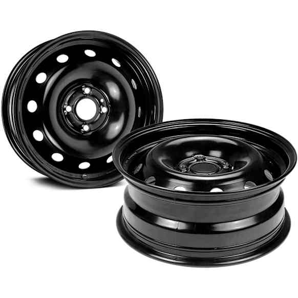 SET-RB939100-2 Steel Black Wheel, 15 in. X 6 in., 4 x 3.94 in. Bolt Pattern