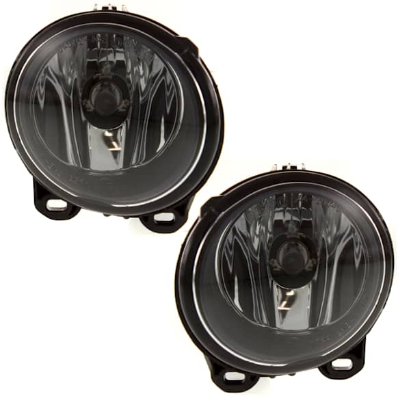Front, Driver and Passenger Side Halogen Fog Light, with Bulbs