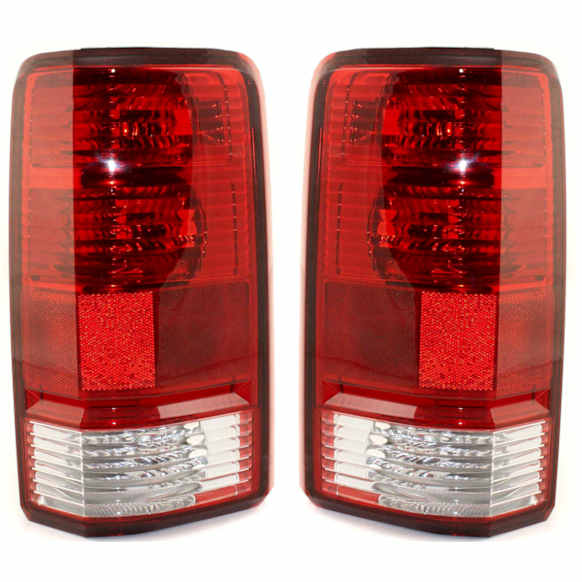 2009 Dodge Nitro SLT - Driver and Passenger Side Halogen Tail Light, Without bulb(s), OE Replacement
