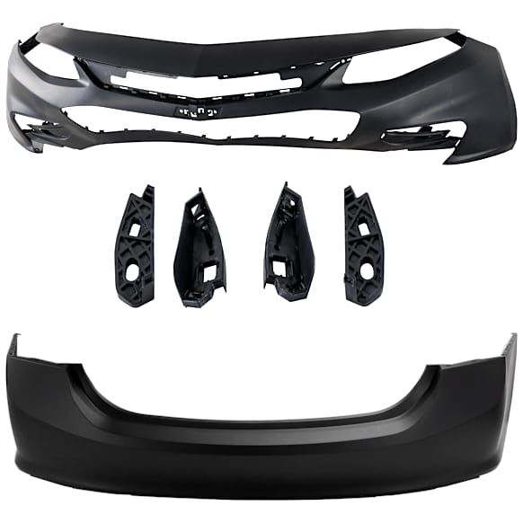Front and Rear Primed Bumper Cover